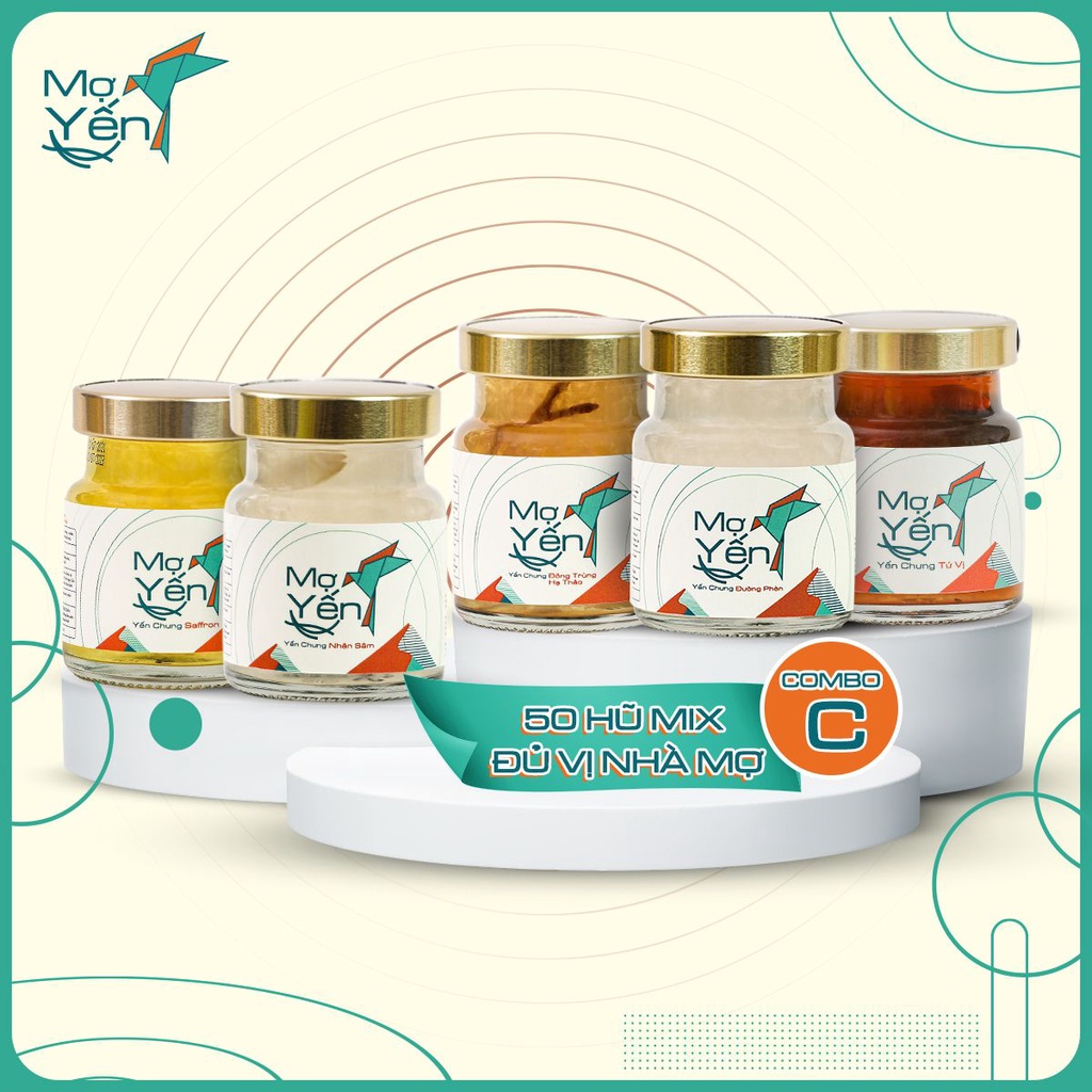 Combo 50 hũ Mix Đủ Vị MỢ YẾN Combo C, tăng cường sức khỏe, kích thích tiêu hóa 25% Yến thật | BigBuy360 - bigbuy360.vn