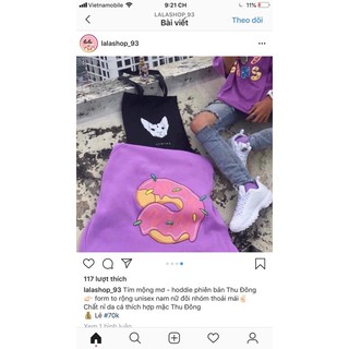 ☀️Áo Hoddie Nỉ Tím Dirty Coins