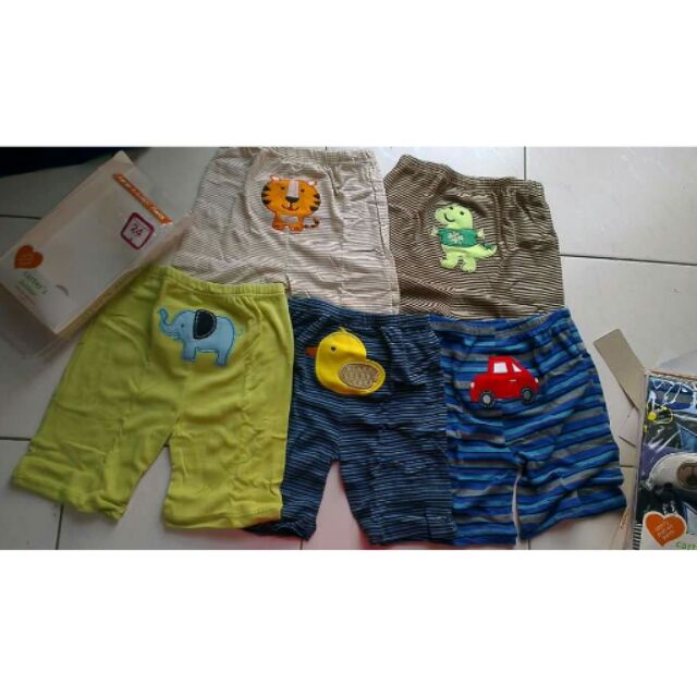 Set 5 quần đùi mông thú carter cho bé yêu