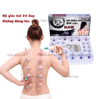 Giác hơi chân không hàn quốc, bộ giác hơi 24 cốc cầm tay công nghệ mới ,thanh lọc giải độc cơ thể tốt cho sức khỏe.