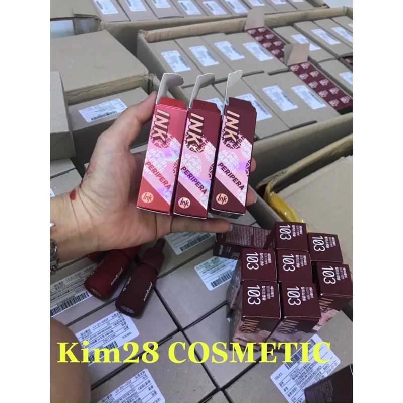 (Màu mới 101,102,103)Son kem lì INK VELVET peripera 4g màu mới