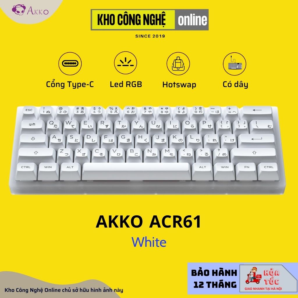 Bàn phím cơ AKKO ACR61 white