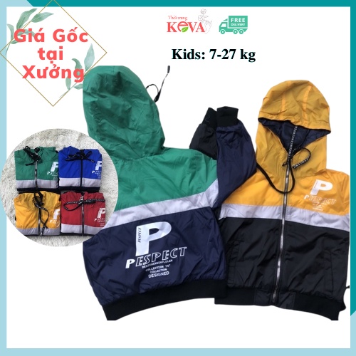 Áo Khoác Cho Bé Trai Mùa Đông Lót Lông Keva, Áo Khoác Trẻ Em Bé Trai 5 Tuổi - 10 tuổi Đẹp Giá Rẻ,