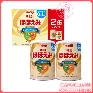 SET 2 MEIJI 0-1 NỘI ĐỊA NHẬT BẢN - HỘP 800gr x 2