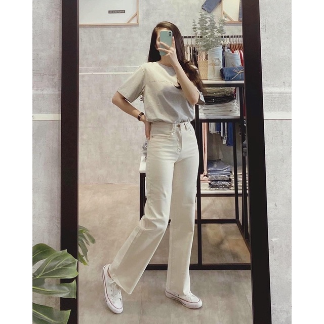 Quần culottes kem chỉ bò siêu đẹp