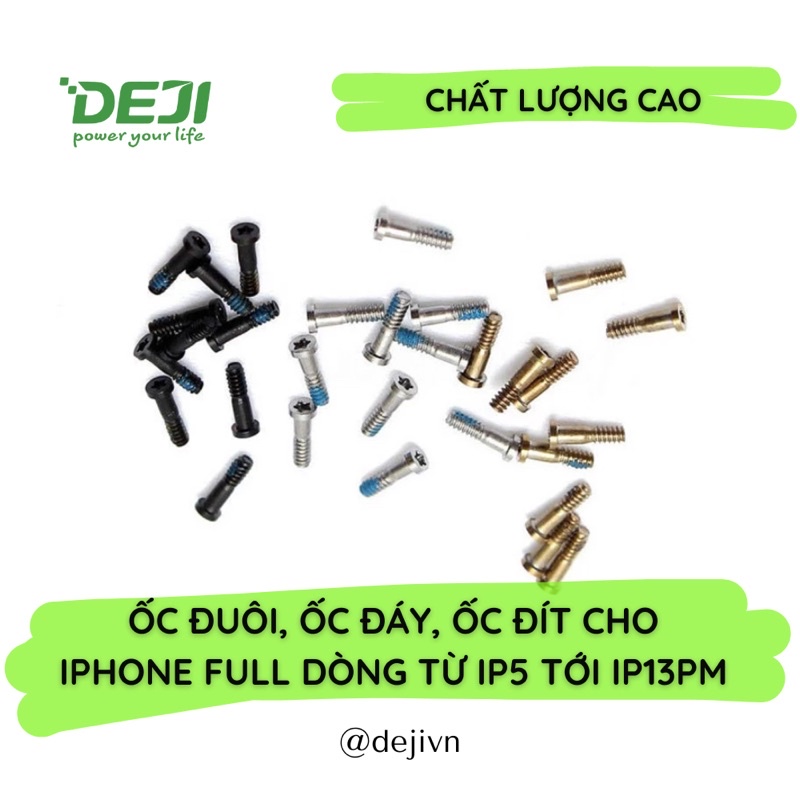 [1 Con] Ốc đuôi, đáy, đít cho IP cao cấp full dòng từ IP 5 tới IP 13 Pro Max