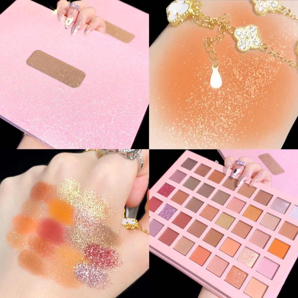 Bảng Phấn Mắt HANMISHU 40 Màu Sắc Tông Lì Lâu Trôi Trang Điểm Chuyên Nghiệp