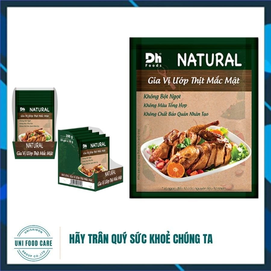 Gói NATURAL Gia Vị Ướp Thịt Mắc Mật - Thương hiệu DH Foods
