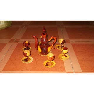 Bộ bình trà gỗ cẩm