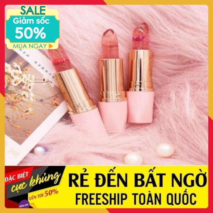 ❤SALE TO 50%❤ Son thạch trong suốt ⚡️𝐅𝐑𝐄𝐄 𝐒𝐇𝐈𝐏⚡️ dưỡng ẩm, màu hồng cánh sen | BigBuy360 - bigbuy360.vn