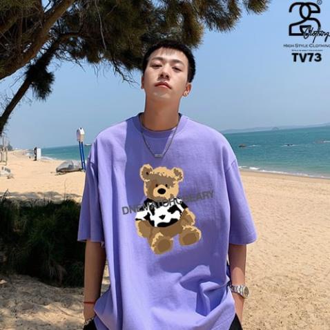 Áo Phông Nam Ngắn Tay 2s Clothing Áo Phông Tay Lỡ Basic Cotton Oversize Form Rộng Giá Rẻ In Hình Pull & Bear TV73