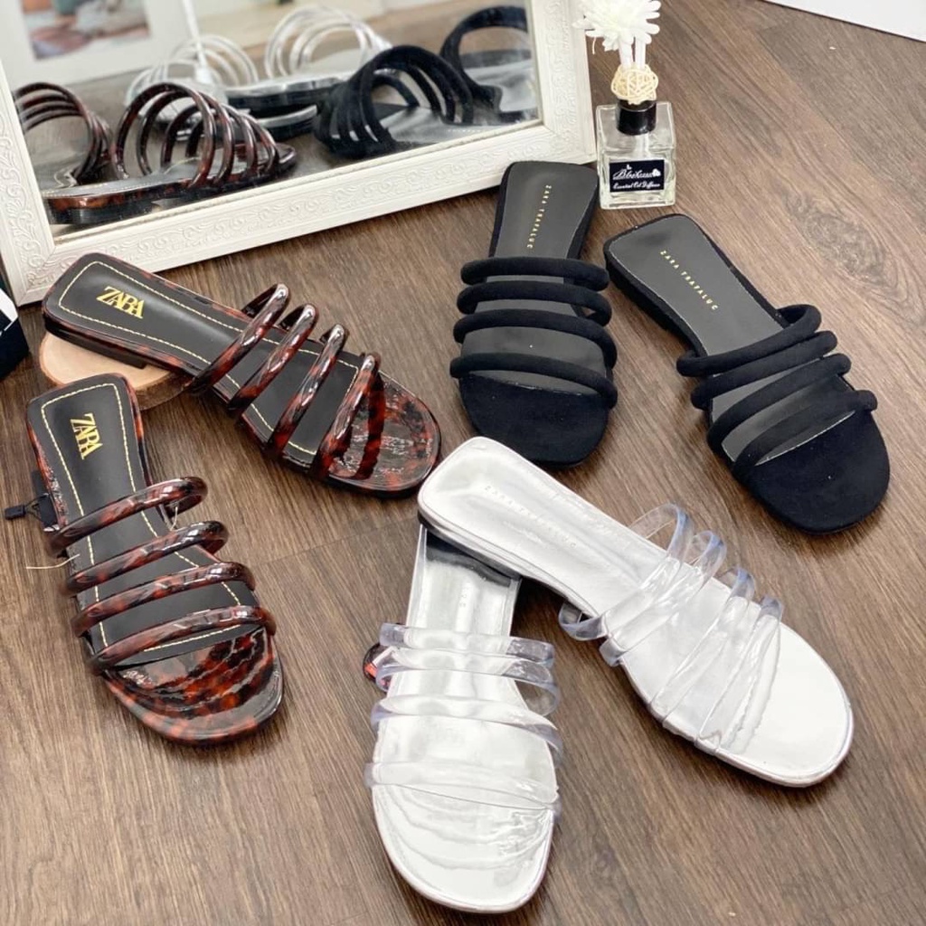 Xăng Đan Đế Bệt Quai Da Báo Zs536 Zara
