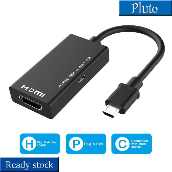 Bộ Chuyển Đổi Video Micro Usb Sang Hdmi 1080p Cho Điện Thoại Android Và Máy Tính Bảng