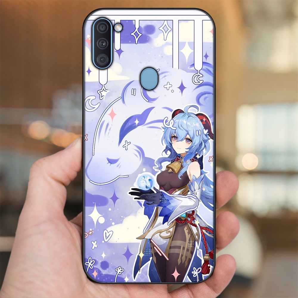 Ốp lưng Samsung A11, M11 viền đen in hình Ganyu Genshin Impact