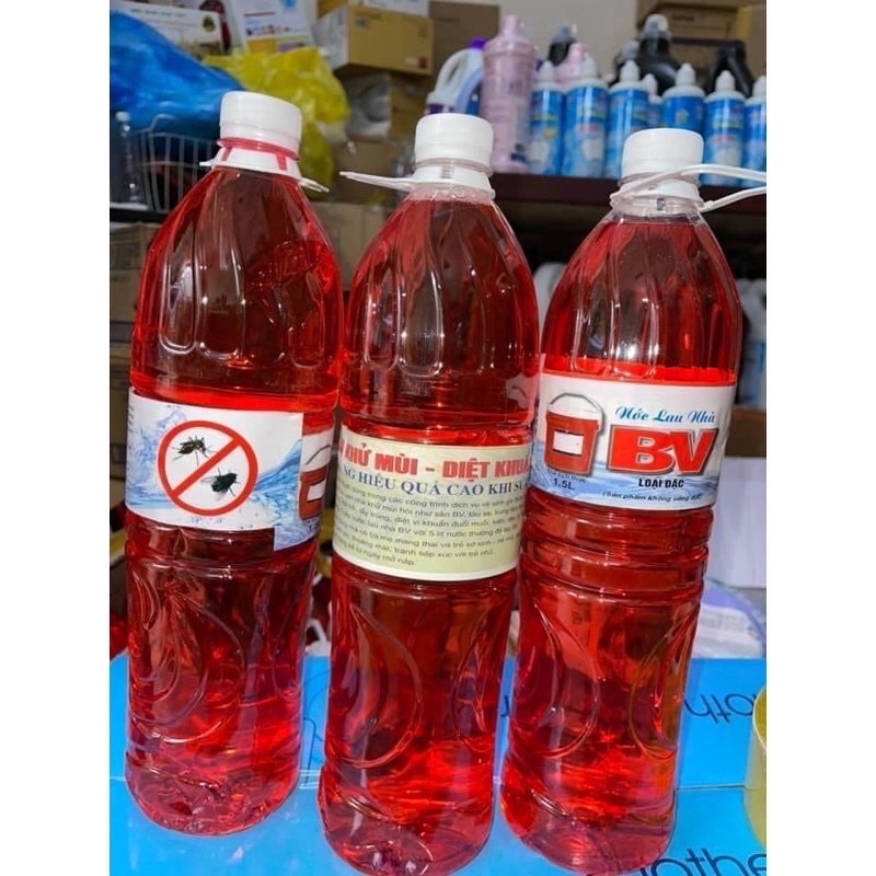 Nước lau sàn đuổi muỗi bệnh viện - Nước lau sàn khử trùng chai 1.5 lít