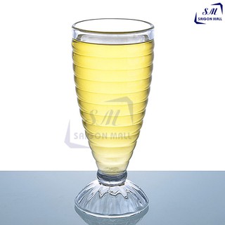  Bộ 6 ly thủy tinh uống sinh tố nước ép cafe Việt Nam mẫu sọc ngang 6001-C 