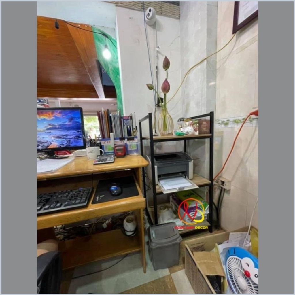 Kệ máy in để đồ văn phòng phẩm tiết kiệm không gian, khung sắt sơn tĩnh điện, lắp ráp dễ dàng, SALE giá xưởng