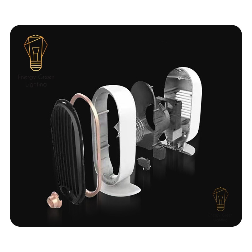 Máy sưởi Energy Green Lighting mini Để Bàn MS-302, Công Nghệ Gốm PTC - Tích Hợp Tản Gió -Tiết Kiệm Điện