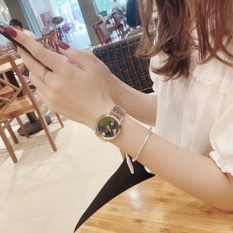 Đồng hồ nữ ❤Versace Medusa Chain Coin Icon Watch newss21 VELV00620