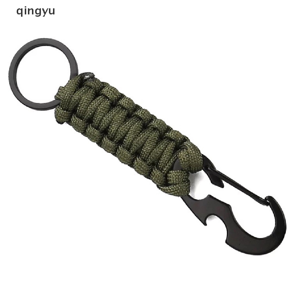 Móc Khóa Carabiner Kiêm Đồ Khui Nắp Chai Họa Tiết Rằn Ri