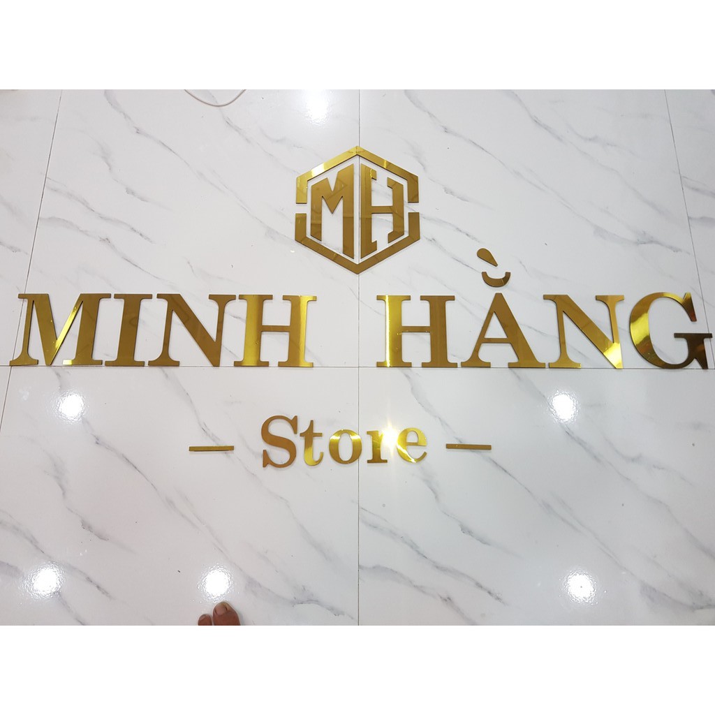 ( CHỮ DÁN TƯỜNG ) [ ảnh thật của shop ] Chữ alu trang trí nhận đặt theo yêu cầu