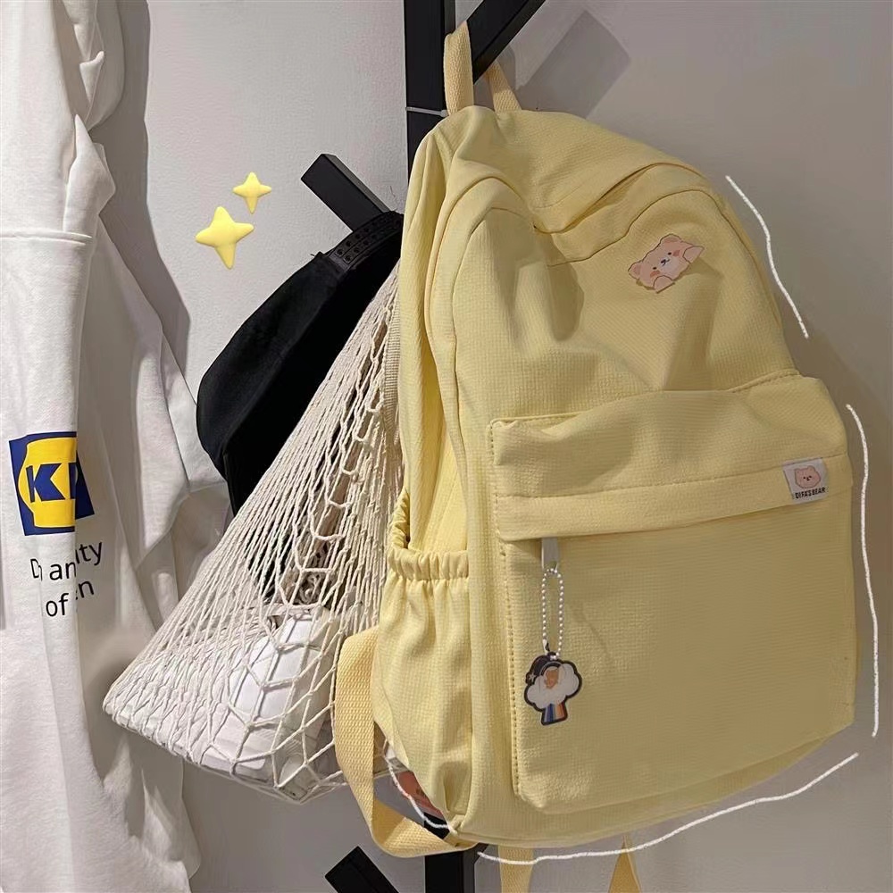 Ba Lô Đi Học Cỡ Lớn Hình Gấu Dễ Thương Phong Cách Nhật Hàn Cho Nữ