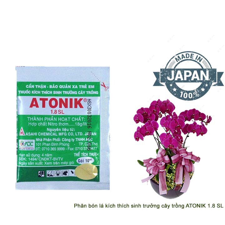 Thuốc Kích Ra Hoa Sen Nhật Mini Atonik 1.8 Sl (1 Gói 10ml ) - Cây Lớn Nhanh, Năng Suất Cao