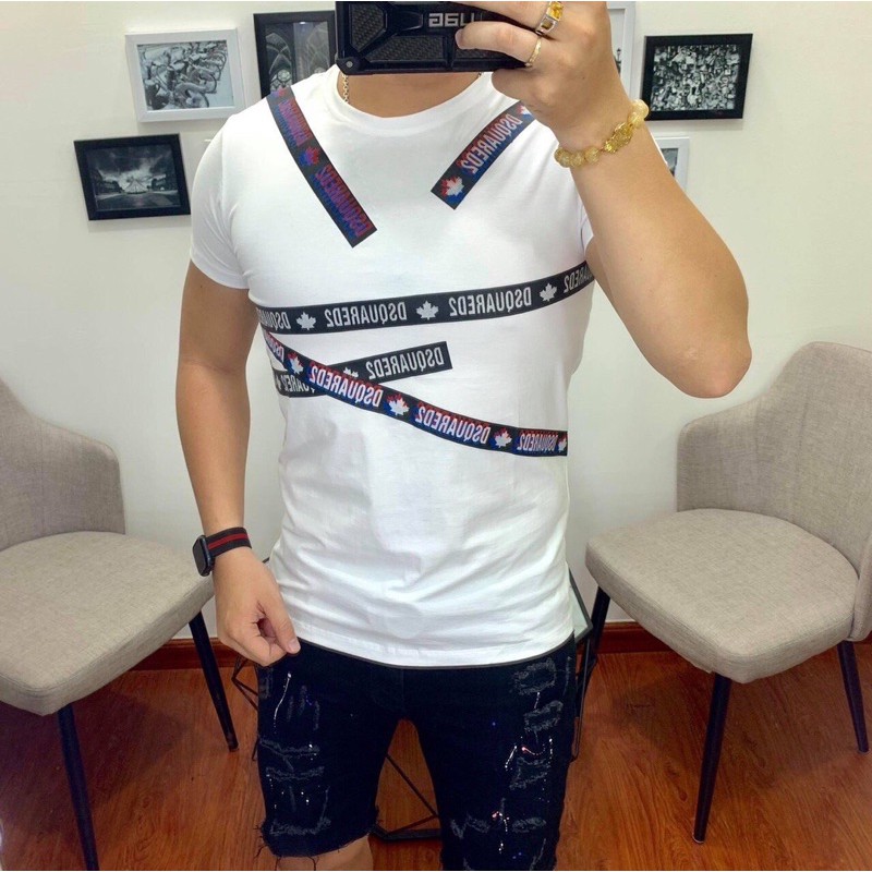 Áo thun chất cotton dày mịn co giãn 4 chiều