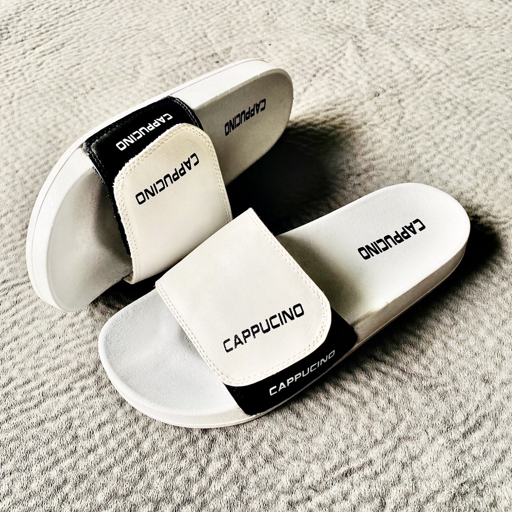 Dép Quai Ngang Nam Quai Dán Đế Siêu Êm Mẫu Cappucino, 2 màu lựa chọn thời trang phong cách.