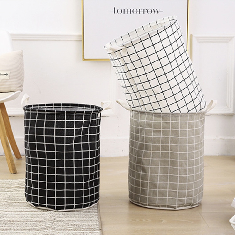 Giỏ Đựng Quần Áo Bẩn Có Tay Cầm Có Thể Gấp Gọn Tiện Dụng