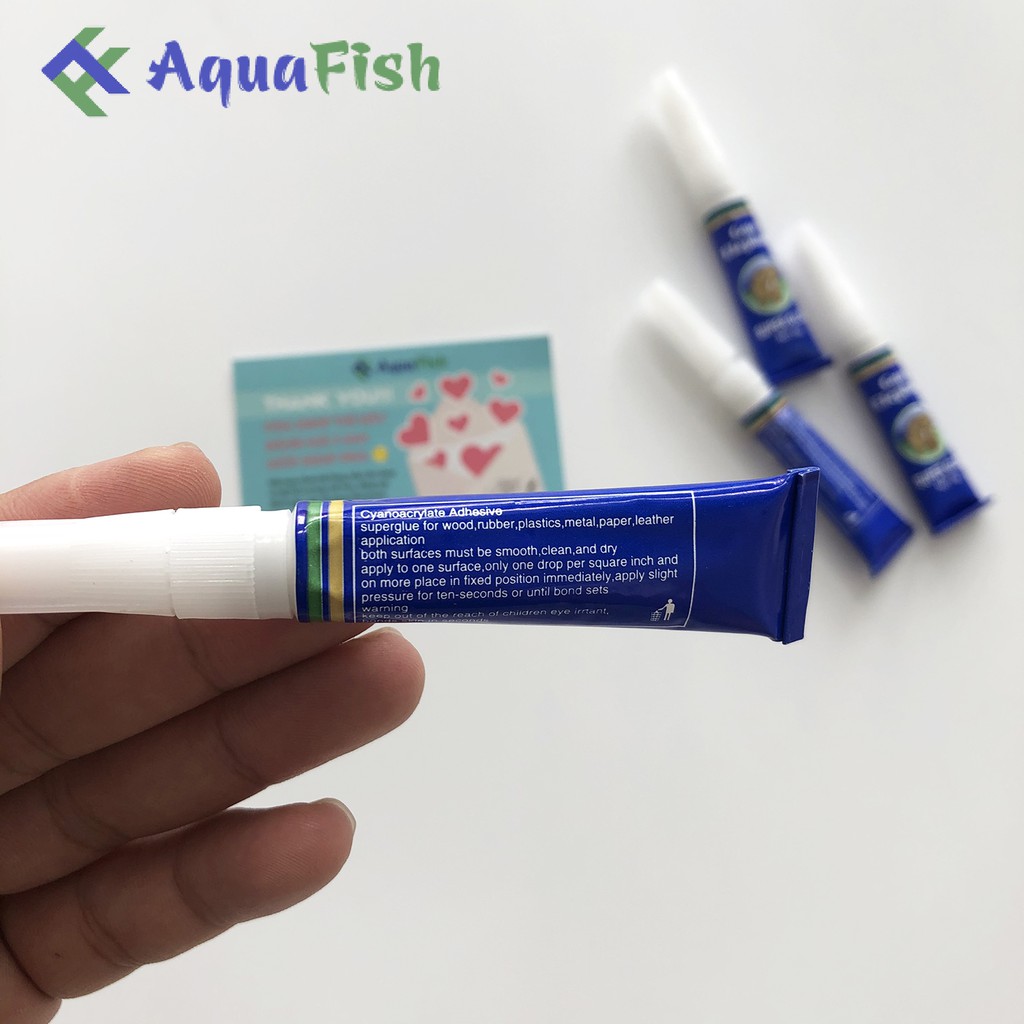 Combo 2 Tuýp Keo Dán Rêu, Cây Thủy Sinh, Gắn Đá, Gắn San Hô Bể Cá Cảnh