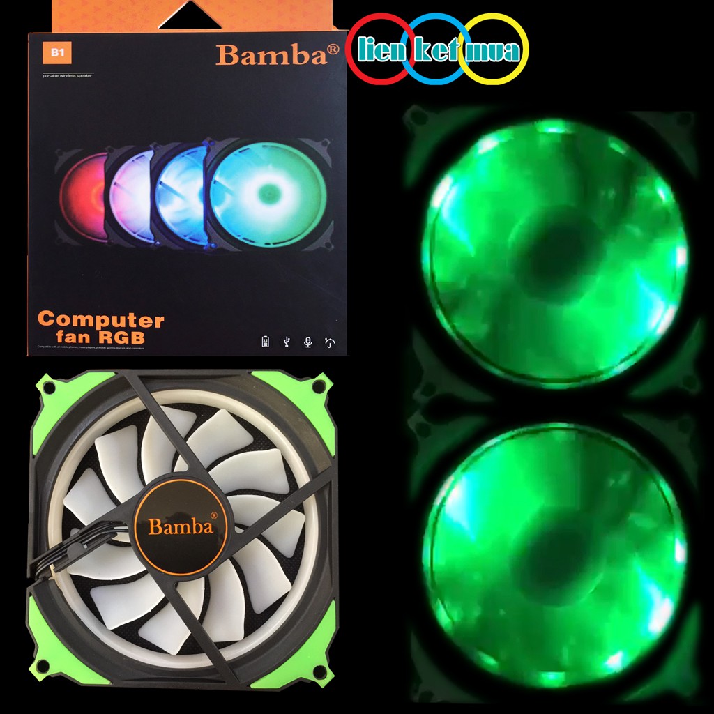 Fan case 12cm Led RGB  - Quạt dành cho thùng máy 12cm có led RGB