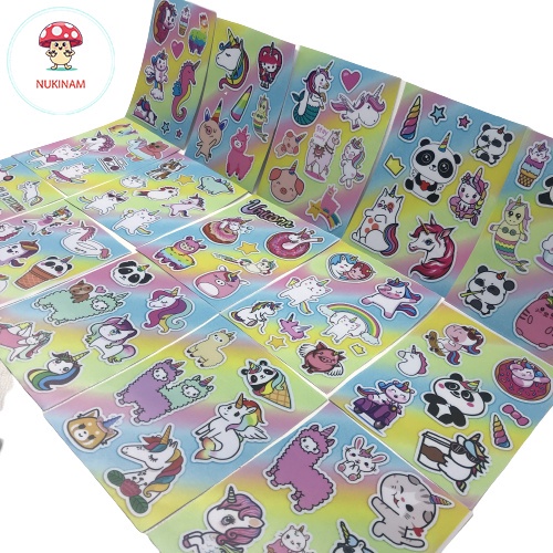 Combo 2 tờ Hình dán chống nước Sticke siêu cute dán cả thế giới của bạn Hot mẫu mới nhất 2022,2023