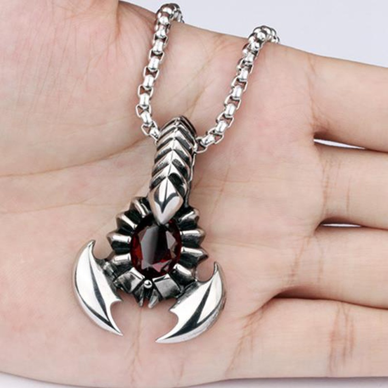 Vòng cổ Mặt Bọ Cạp Đính Đá Thời Trang Cho Nam
