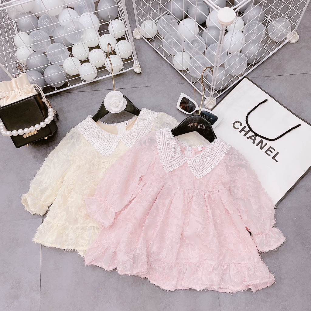 🍧🍧🍧 Váy đầm ren lông hót hít có lót xinh iu cho bé🥰