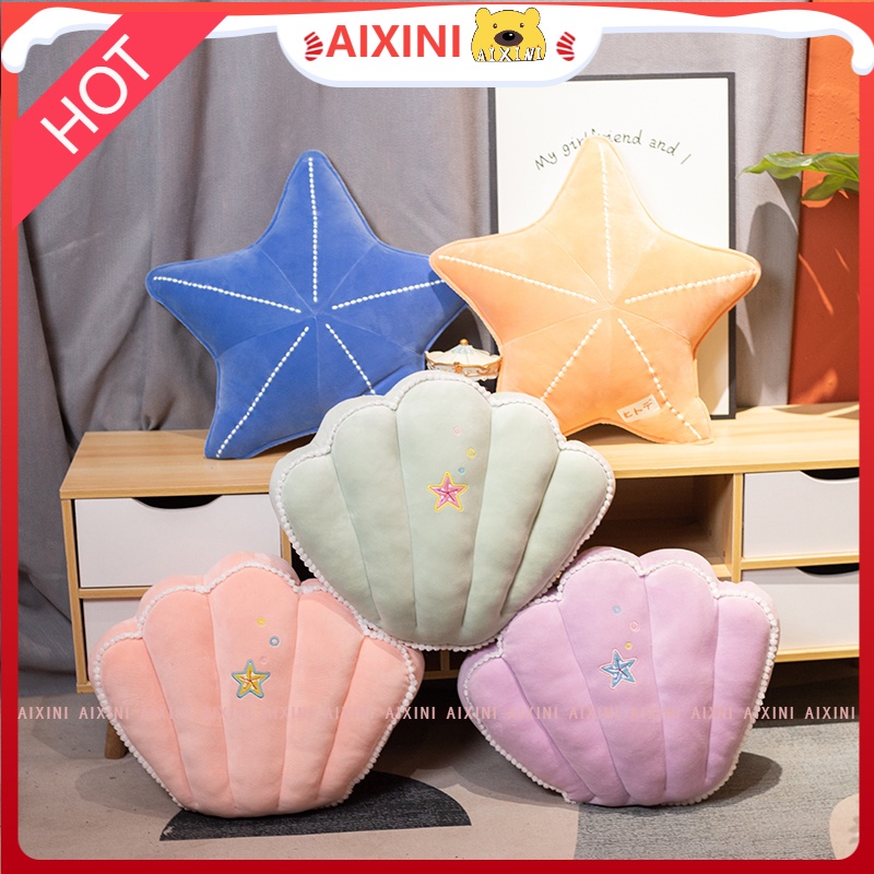 Vỏ Gối Nhung Hình Vỏ Sò Sang Trọng Trang Trí Nhà Cửa