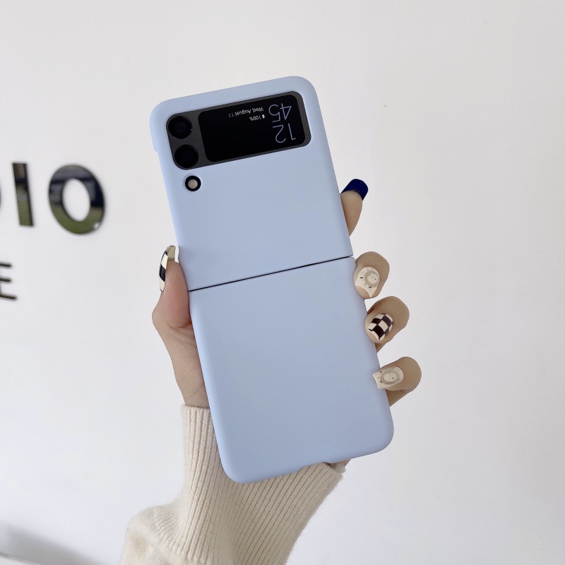 Ốp Điện Thoại Chống Rơi Màu Macaron Cho Samsung Galaxy Z Flip 3