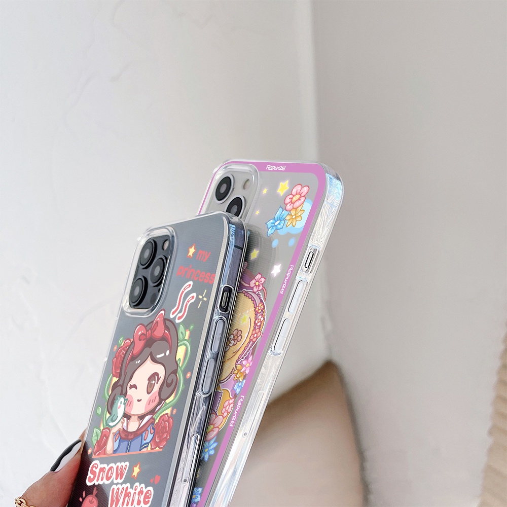 Ốp Điện Thoại Tpu Dẻo Họa Tiết Công Chúa Disney Cho iPhone 11 12 13 pro max XS X XR XSMax 7 8 6 6s plus 5 4 SE 2020