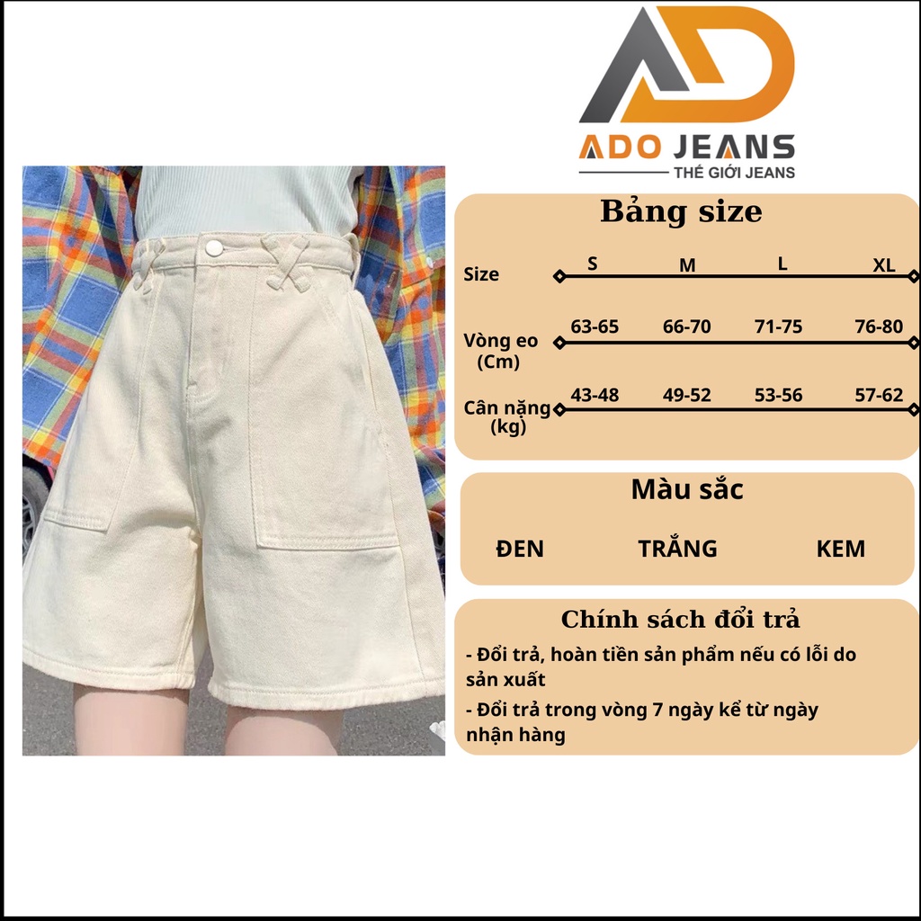 Quần lửng nữ chất vải kaki lưng cao, đai chéo phong cách Hàn Quốc có bigsize 70kg