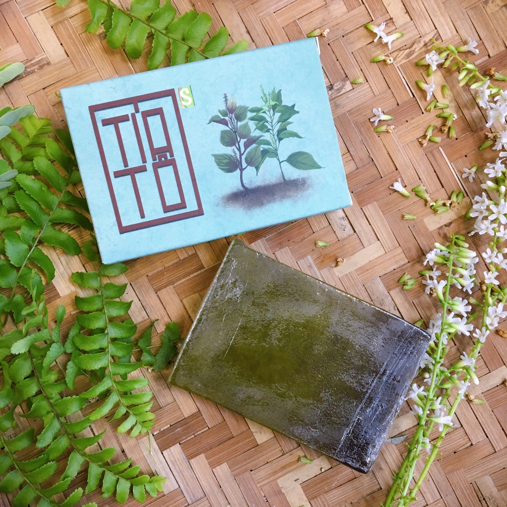 Xà bông Tía Tô Green Farm hương thơm tự nhiên dễ chịu xà bông Sinh Dược
