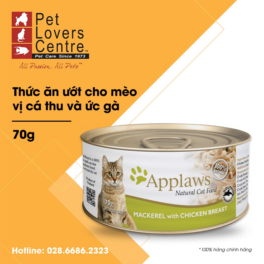 [18vị] [70g] Pate cho mèo APPLAWS TIN CATS