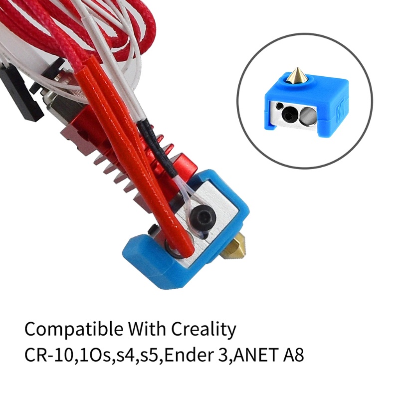 Set 5 Ốp Silicon Bọc Bảo Vệ Đầu Nối Máy In 3D MK8 Ender 3