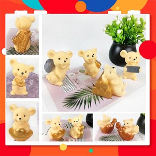 Combo túi 9 chú chuột vàng trang trí bánh sinh nhật cực dễ thương