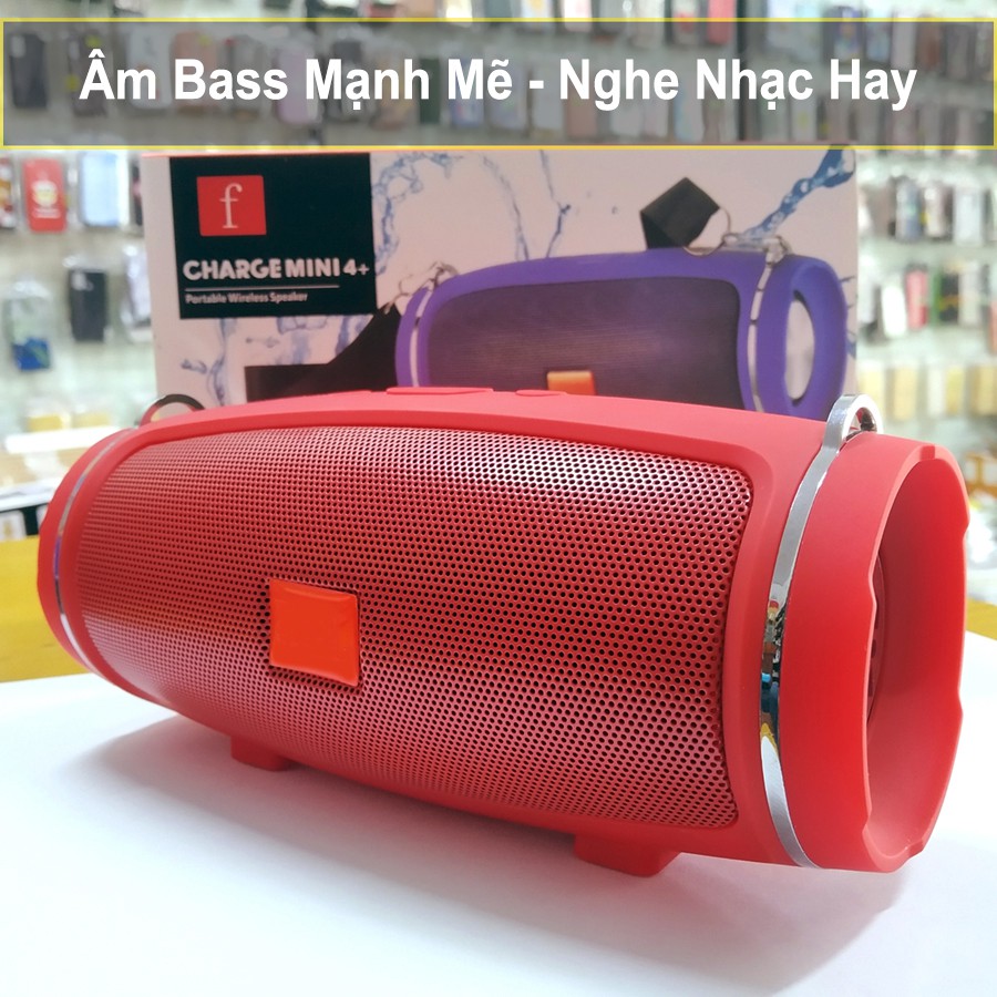 Loa Bluetooth JBL Charge Mini 4+ Vỏ Nhôm Bass Mạnh, Âm Thanh Trong Công Suất 20W Pin Trâu 6h Có Dây Đeo 2021