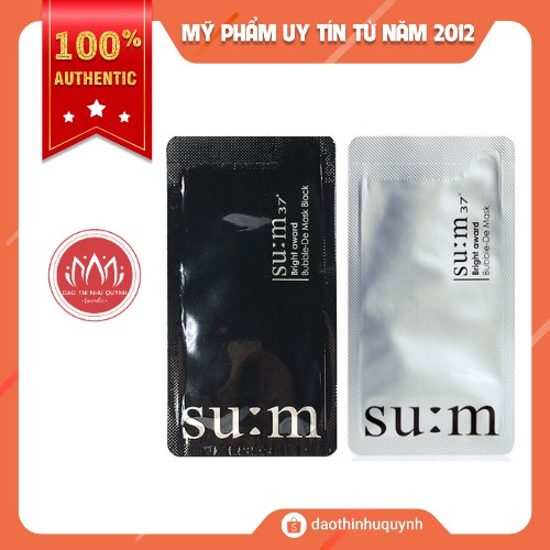 MẶT NẠ SỦI BỌT THẢI ĐỘC DA SUM 37 dạng gói Sample 2ml