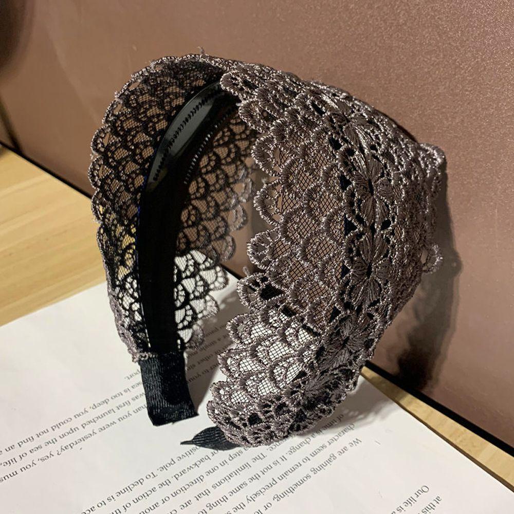 IVORY Băng Đô Ren Bản Rộng Chống Trượt Thời Trang Cho Nữ