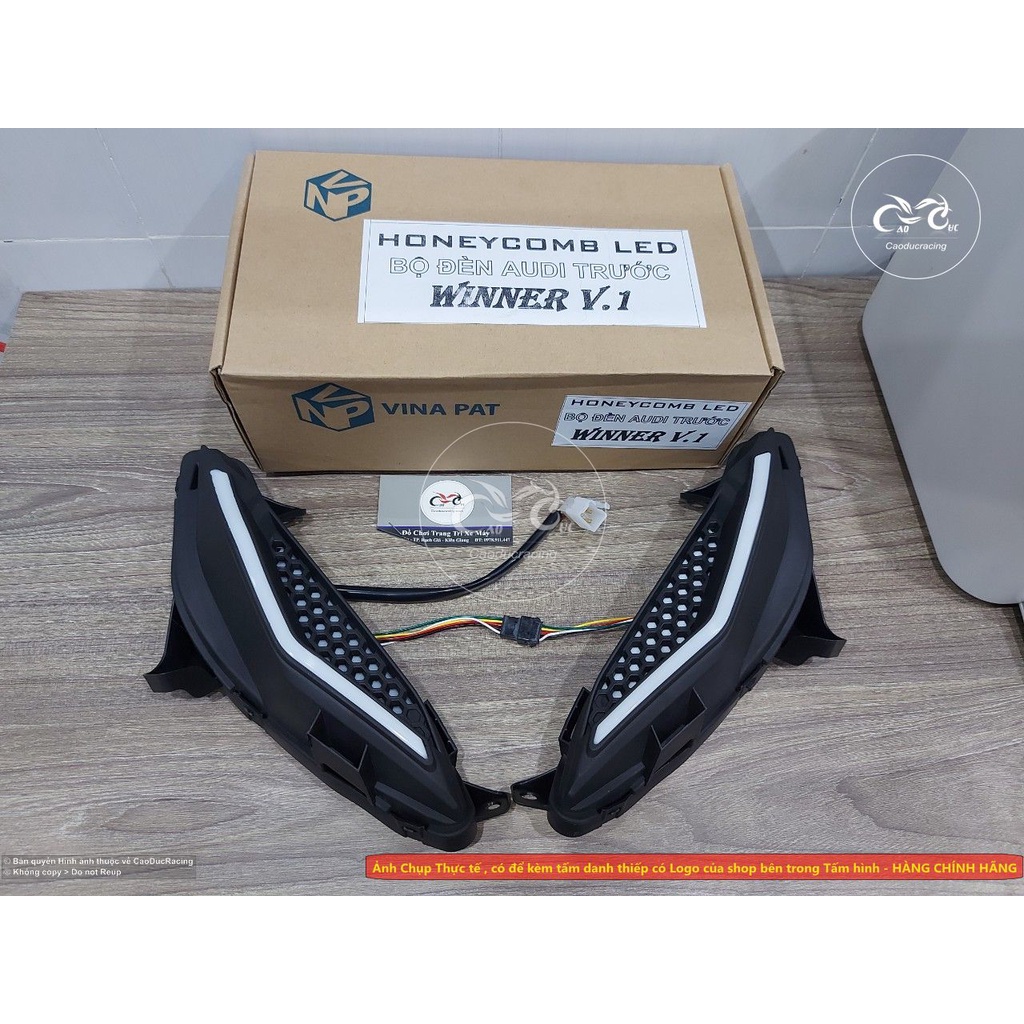 Bộ đèn demi winner v1 Audi lưới tổ ong - hàng cao cấp đúc khuôn bấm jack đẹp - lắp như zin