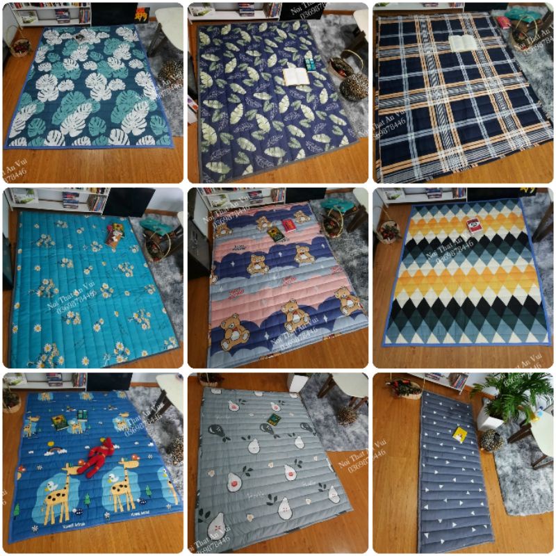 Topper mỏng trải nệm, nệm cuộn trải sàn