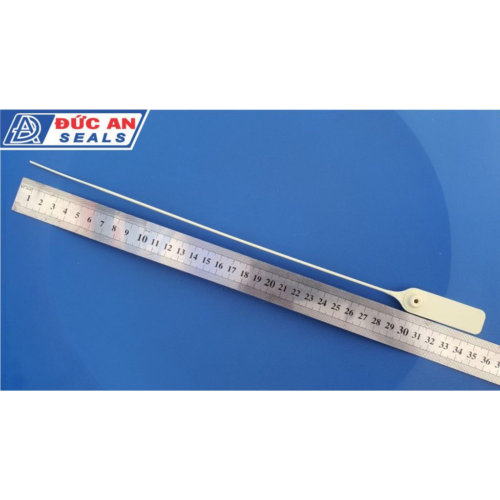 1000 chiếc - Seal khóa niêm phong kẹp chì dây nhựa hãm thép 35cm DA06