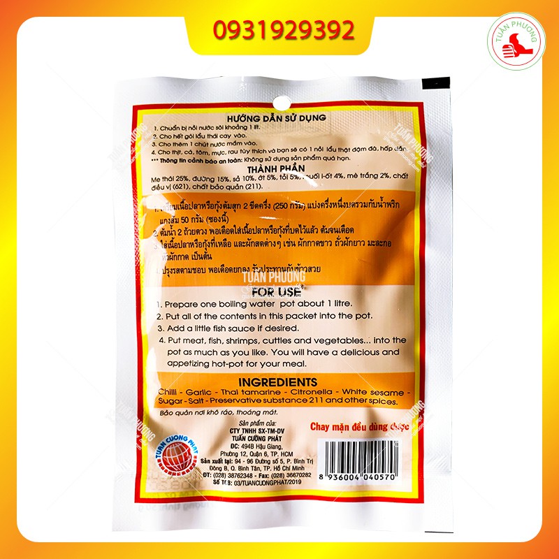 Lẩu Thái Cay 50g ( Gói ) | BigBuy360 - bigbuy360.vn